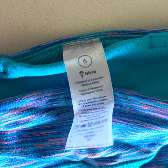 Ivivva leggings size 6x - Picture 3 of 3